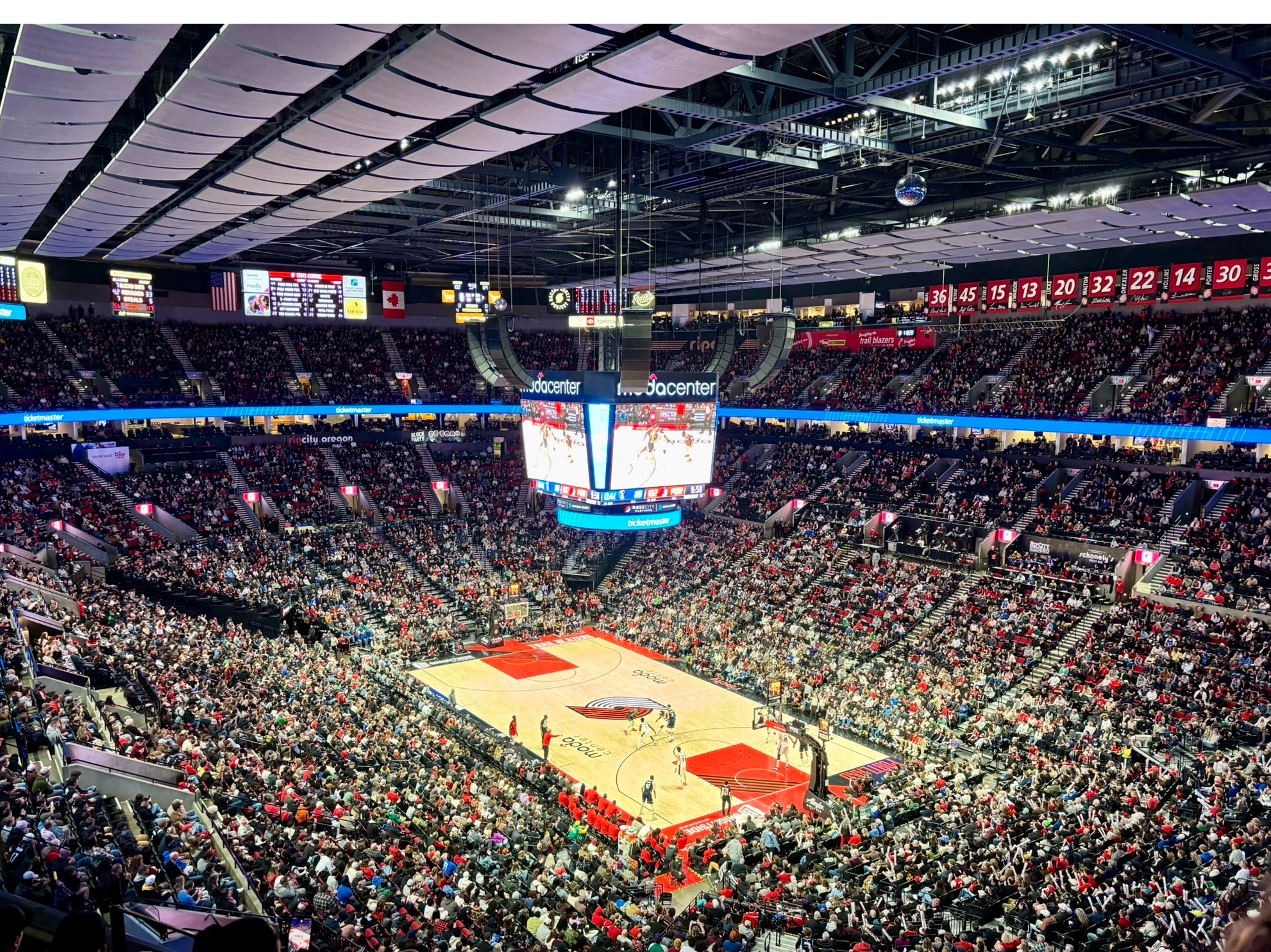 Portland Trail Blazers game at Moda Center