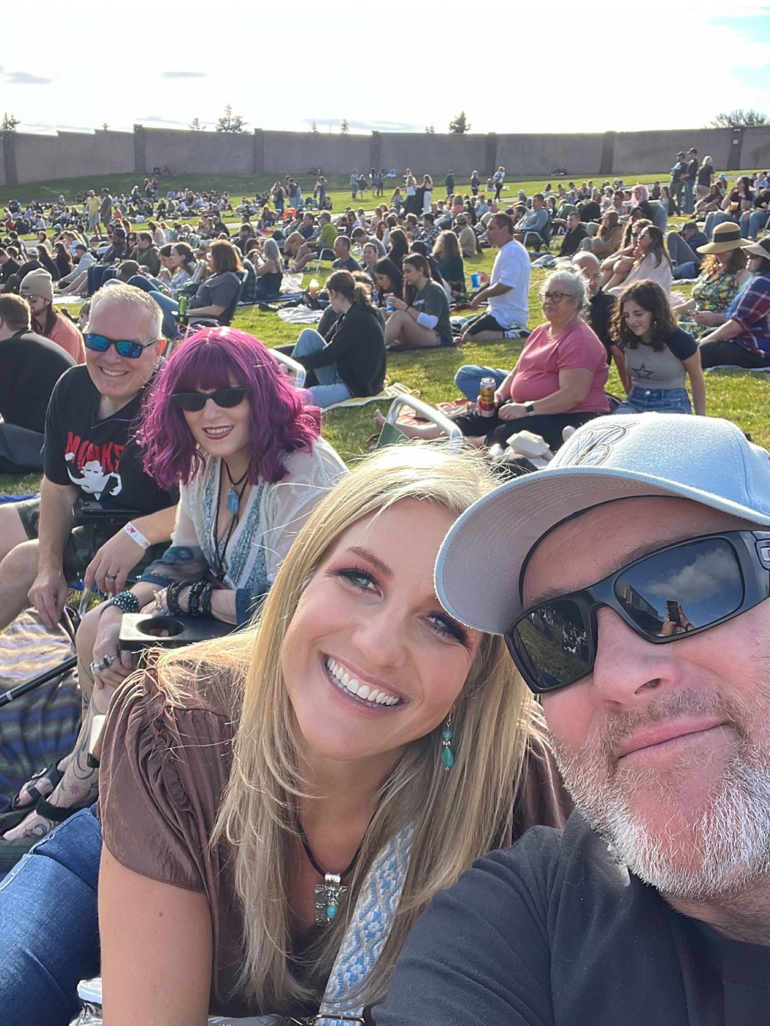 Enjoying an outdoor concert in Portland