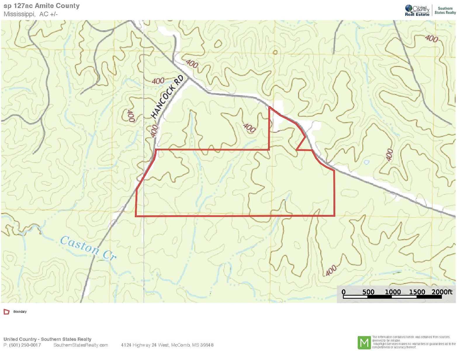 127 ACRES HUNTING LAND AND CAMP FOR SALE IN AMITE COUNTY, MS