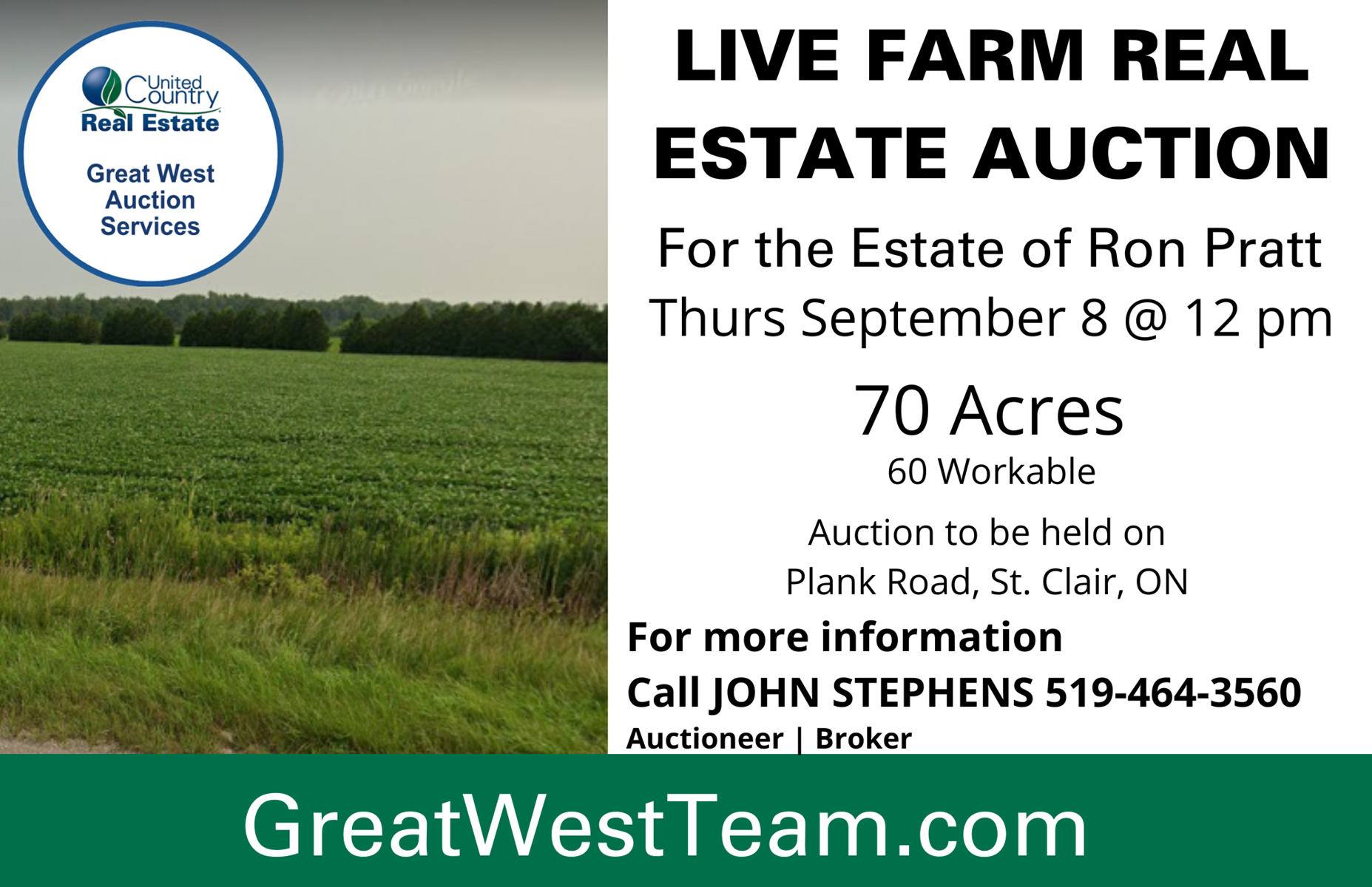LIVE FARM REAL ESTATE AUCTION Auctions United Country Real Estate