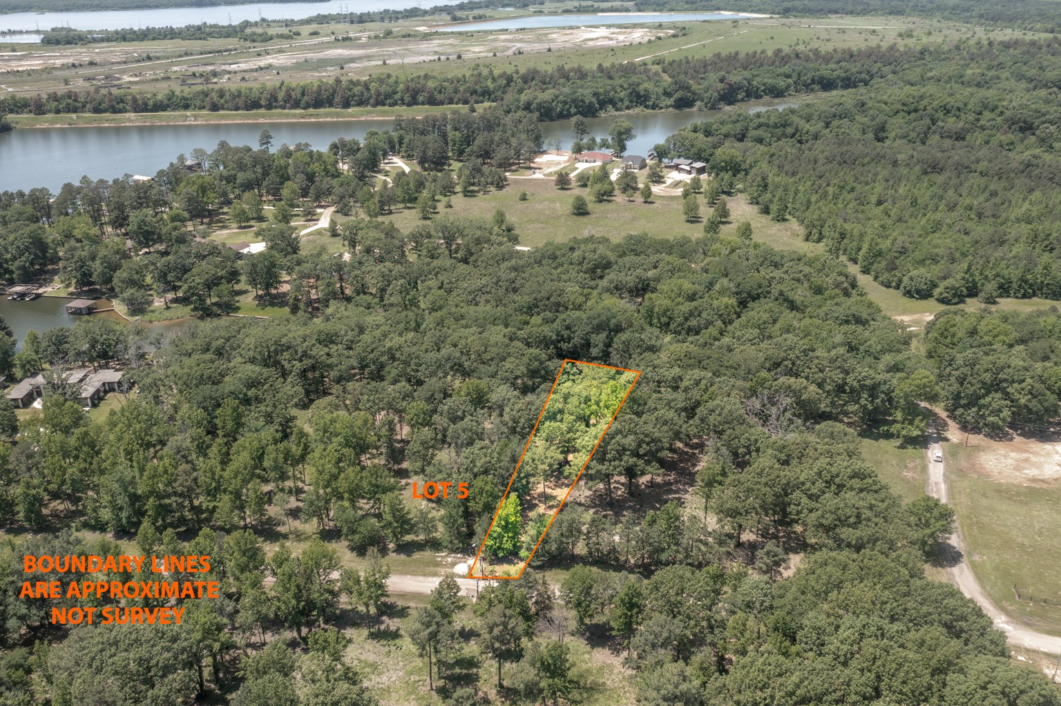 LOT 5 BASS CREEK COVE LAKE LOT FOR SALE LAKE BOB SANDLIN TX
