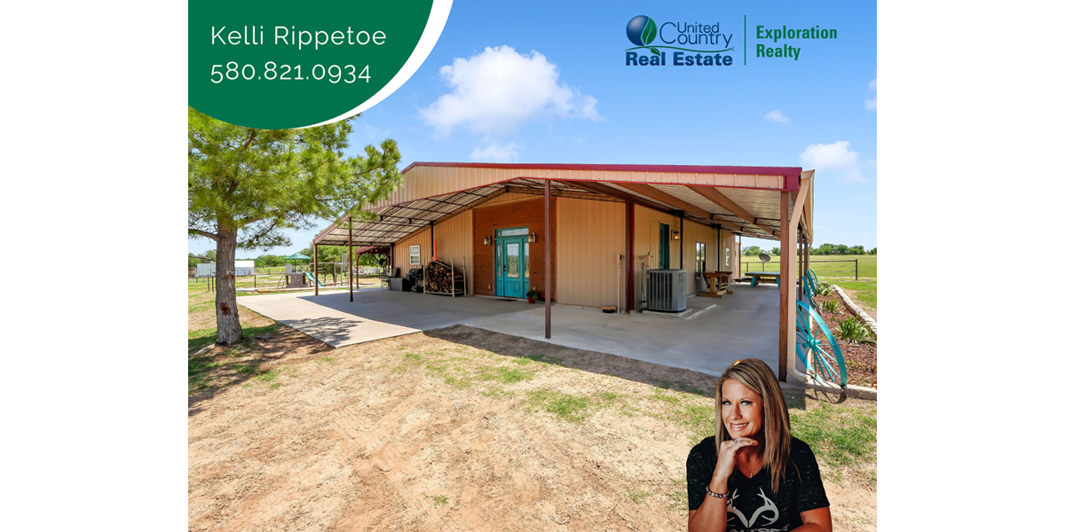 HOME FOR SALE WITH ACREAGE NEAR ERICK, OKLAHOMA