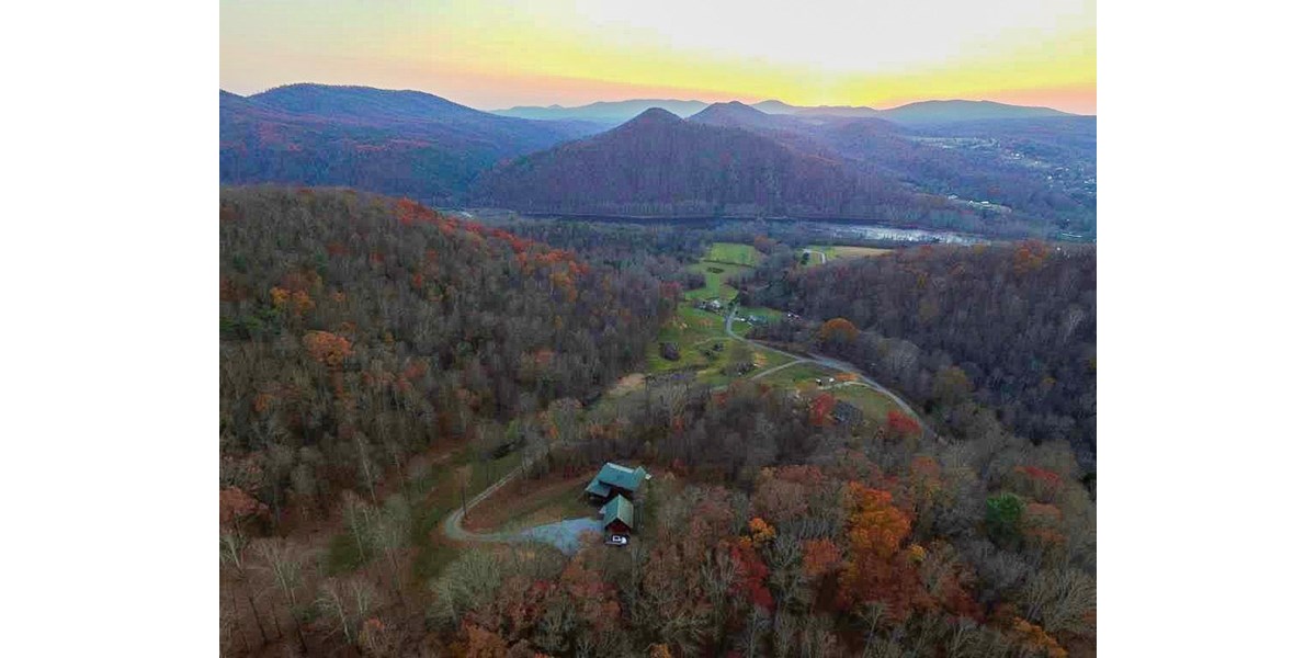 Log Cabin With 26 Acres For Sale Overlooking New River In VA